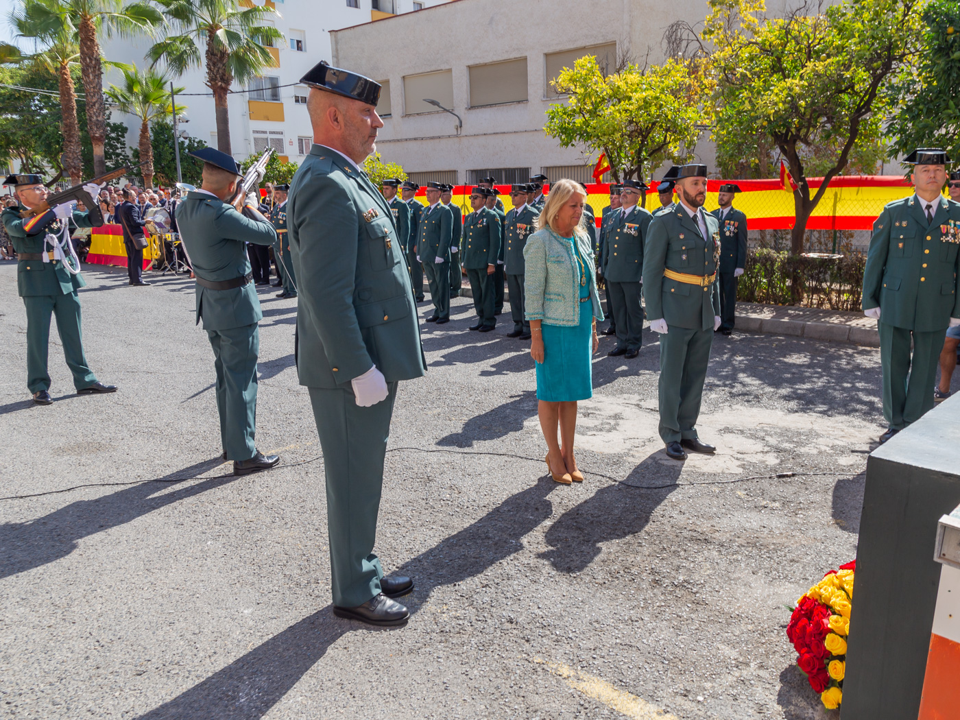La alcaldesa reivindica “la grandeza y la unidad de España” en el Día de la Hispanidad y traslada un mensaje de apoyo a los miembros de la Guardia Civil que se encuentran en misiones de paz